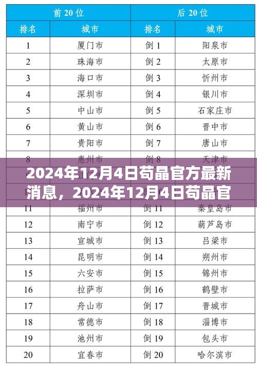 苟晶最新动态曝光，揭秘苟晶的最新消息与生活轨迹（2024年12月4日更新）